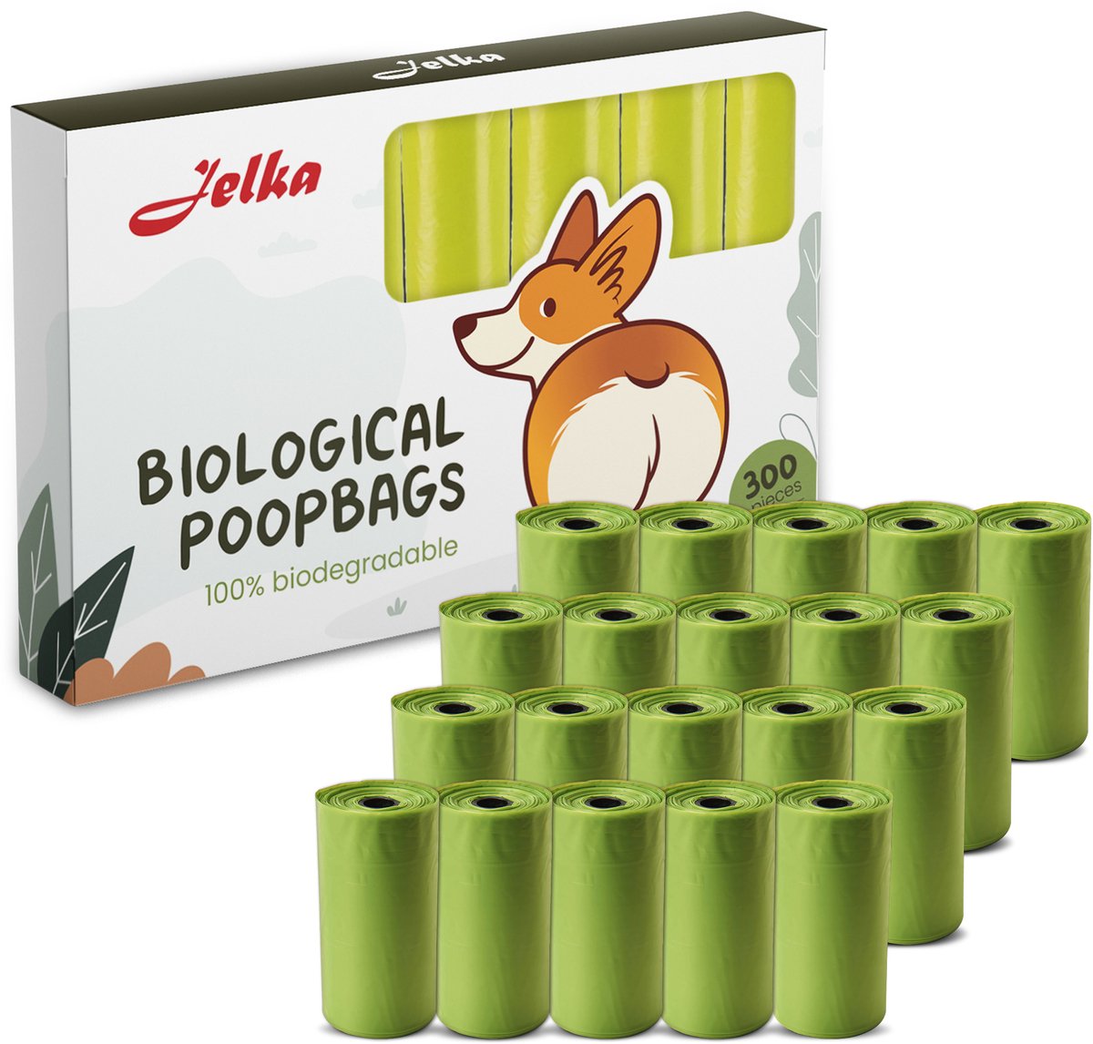 Jelka Biologische Hondenpoepzakjes 300 stuks