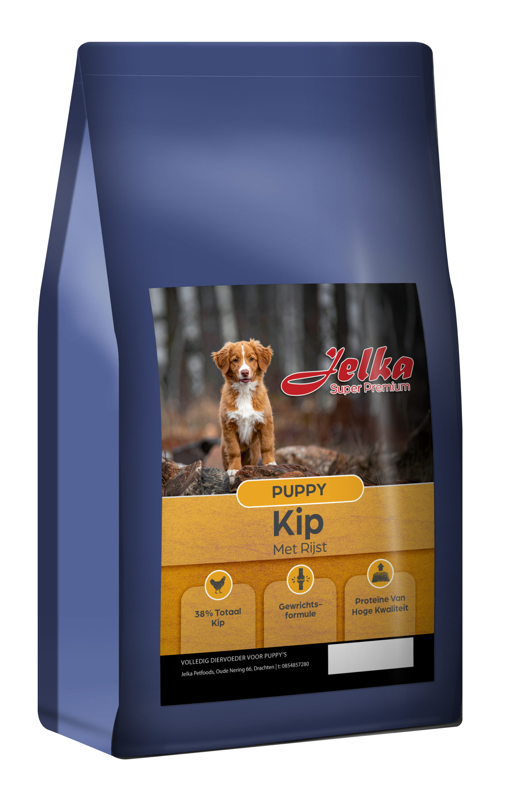 Jelka 12 KG Hondenvoer – Puppy Kip met Rijst